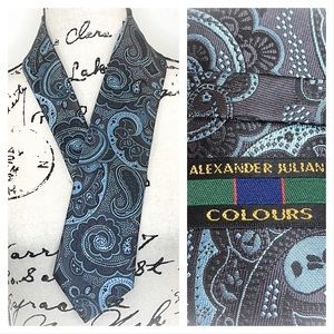 💕Strikingly Handsome Paisley Alexander Julien Mens Tie💕
